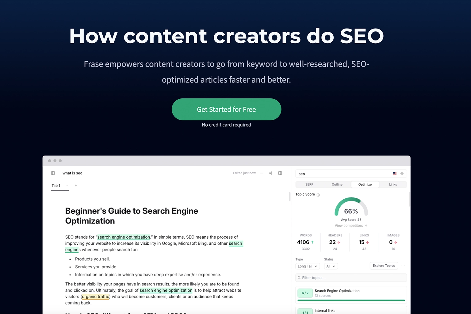 frase content performance tool